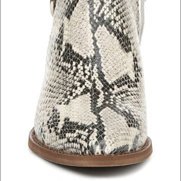 NWOT SAM EDELMAN Neena Snake Leather Booties - Picture 5 of 8